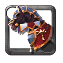 Commander's Heraldic Armored Horse