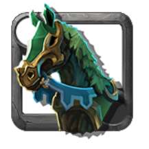 Green Knight's Armored Horse
