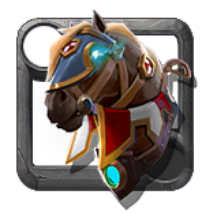 Knight Adventurer's Heraldic Armored Horse
